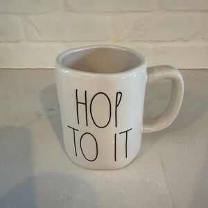 Rae Dunn Cream Mug - Hop To It